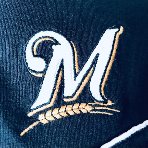 Forty Seven Brand Milwaukee Brewers MLB cotton licensed stadium jacket black M - Picture 4 of 7
